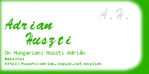 adrian huszti business card